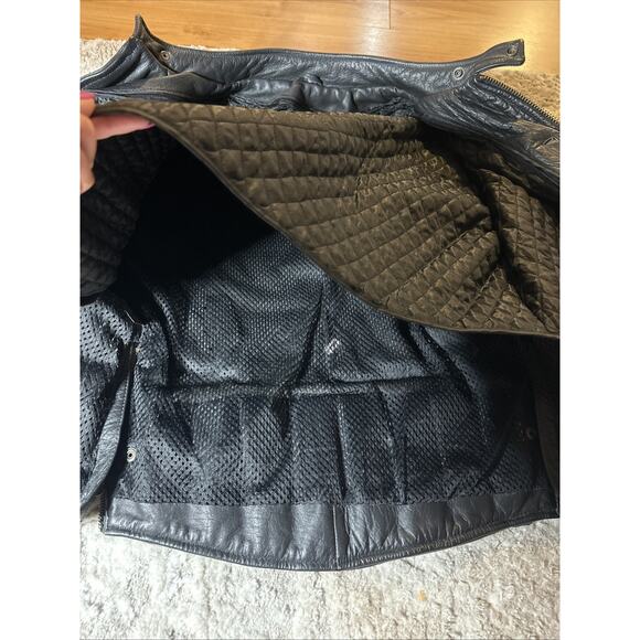 Xelement Advanced Men's Leather motorcycle Jacket Size L - Picture 4 of 7